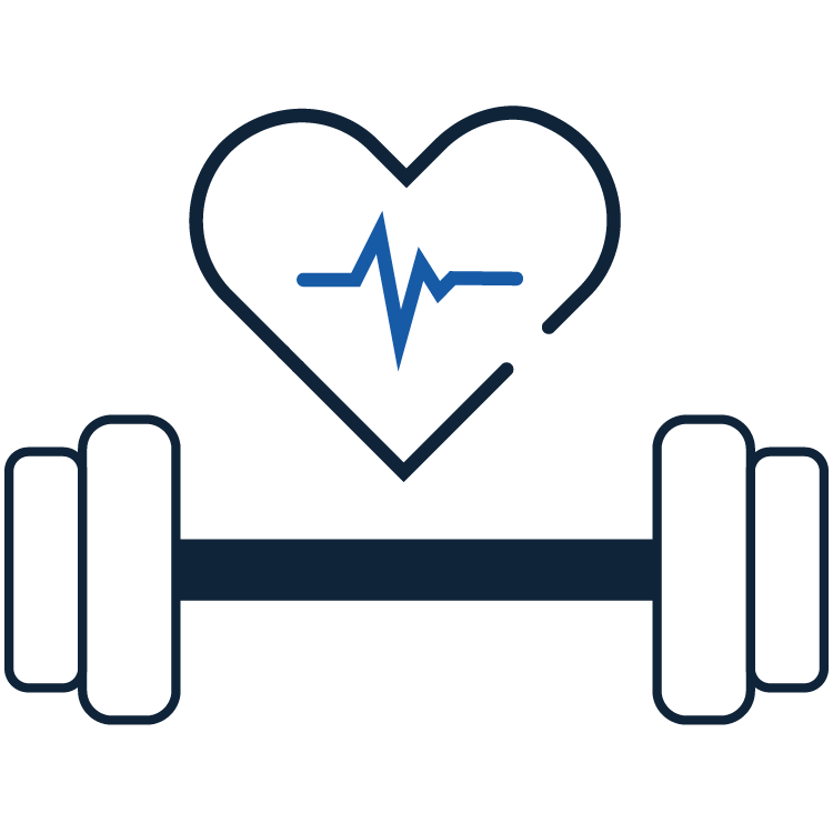 icon showing and representing fitness